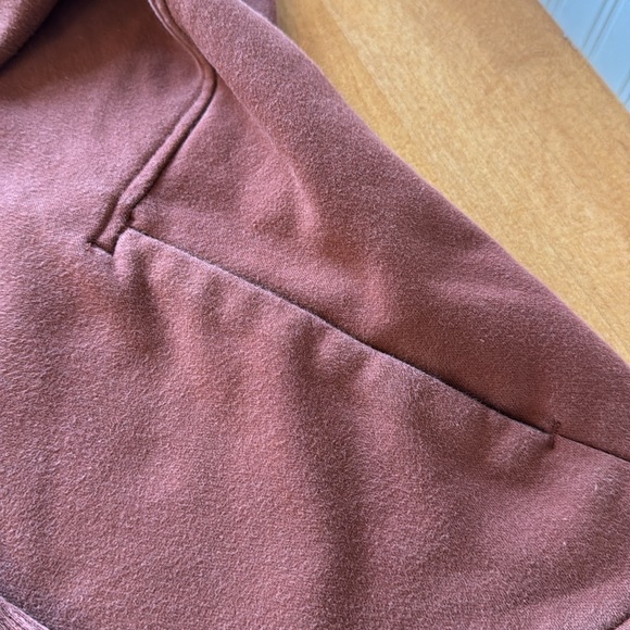 Athleta Rust Zip-up Hooded Sweatshirt - Picture 6 of 9
